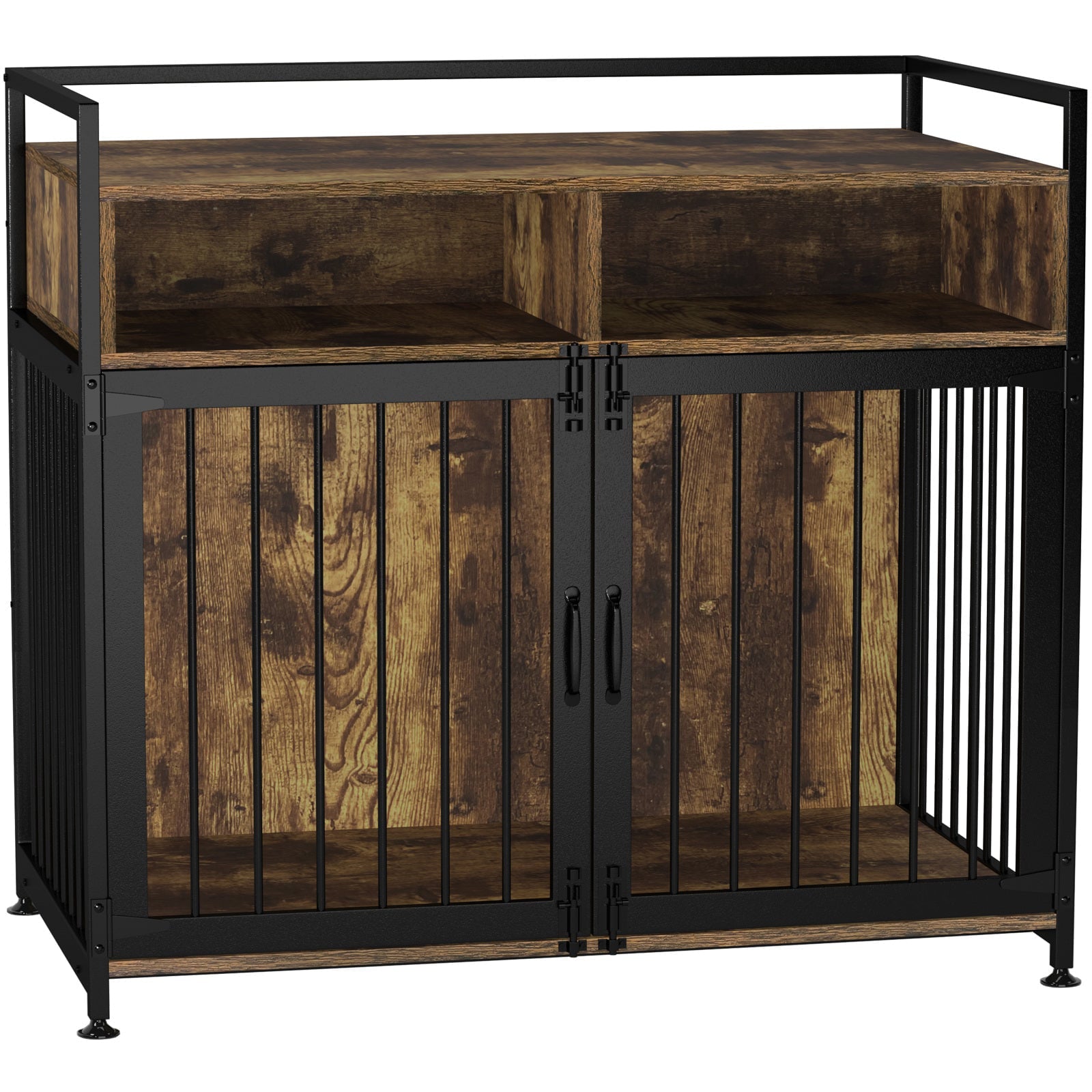 GDLF Dog Crate Furniture-Style Indoor Heavy Duty Kennel with Storage and Anti-Chew