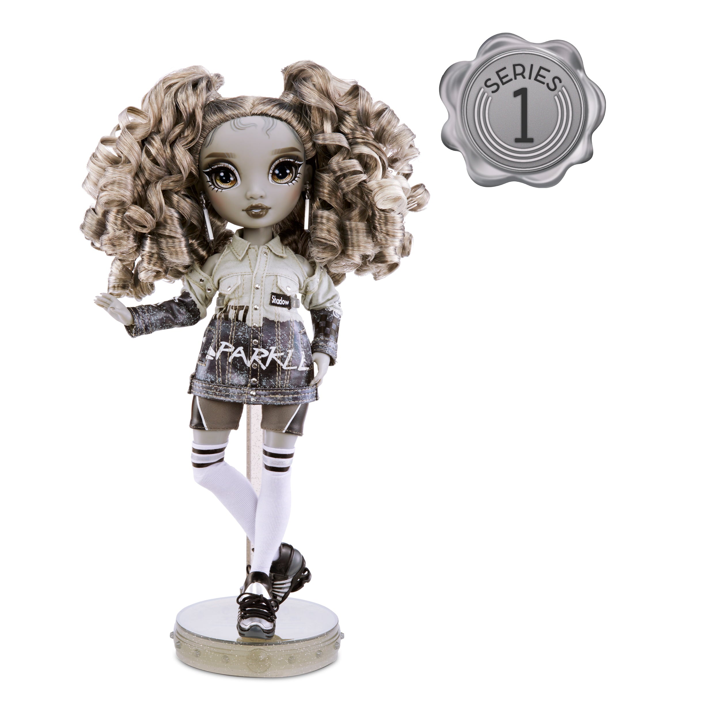 Shadow High Series 1 Nicole Steel- Grayscale Fashion Doll. 2 Titanium Designer Outfits to Mix & Match with Accessories, Great Gift for Kids 6-12 Years Old and Collectors