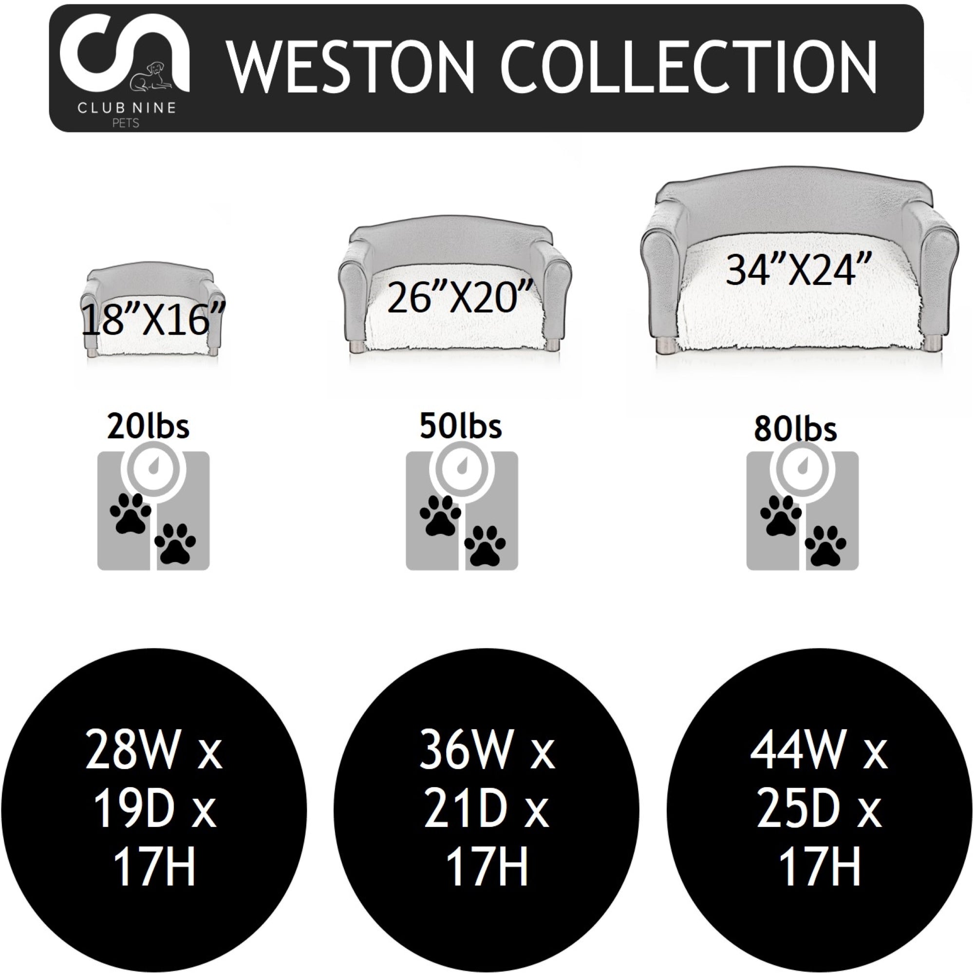 Club Nine Pets Weston Orthopedic Dog Bed， Large， Pink.