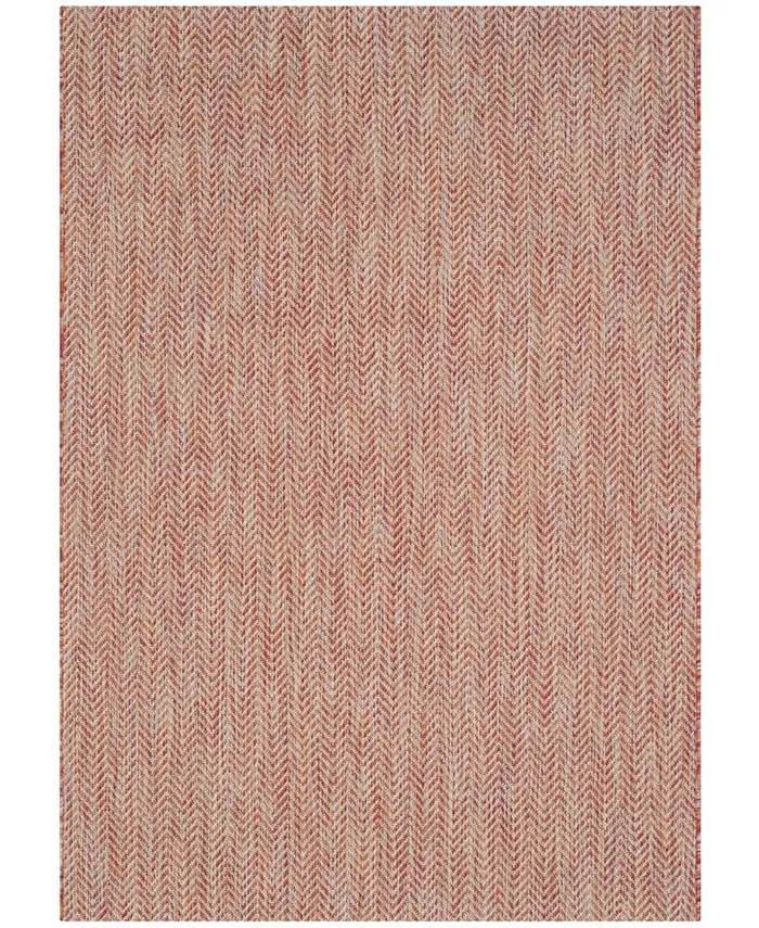 Safavieh Courtyard Red and Beige 6'7
