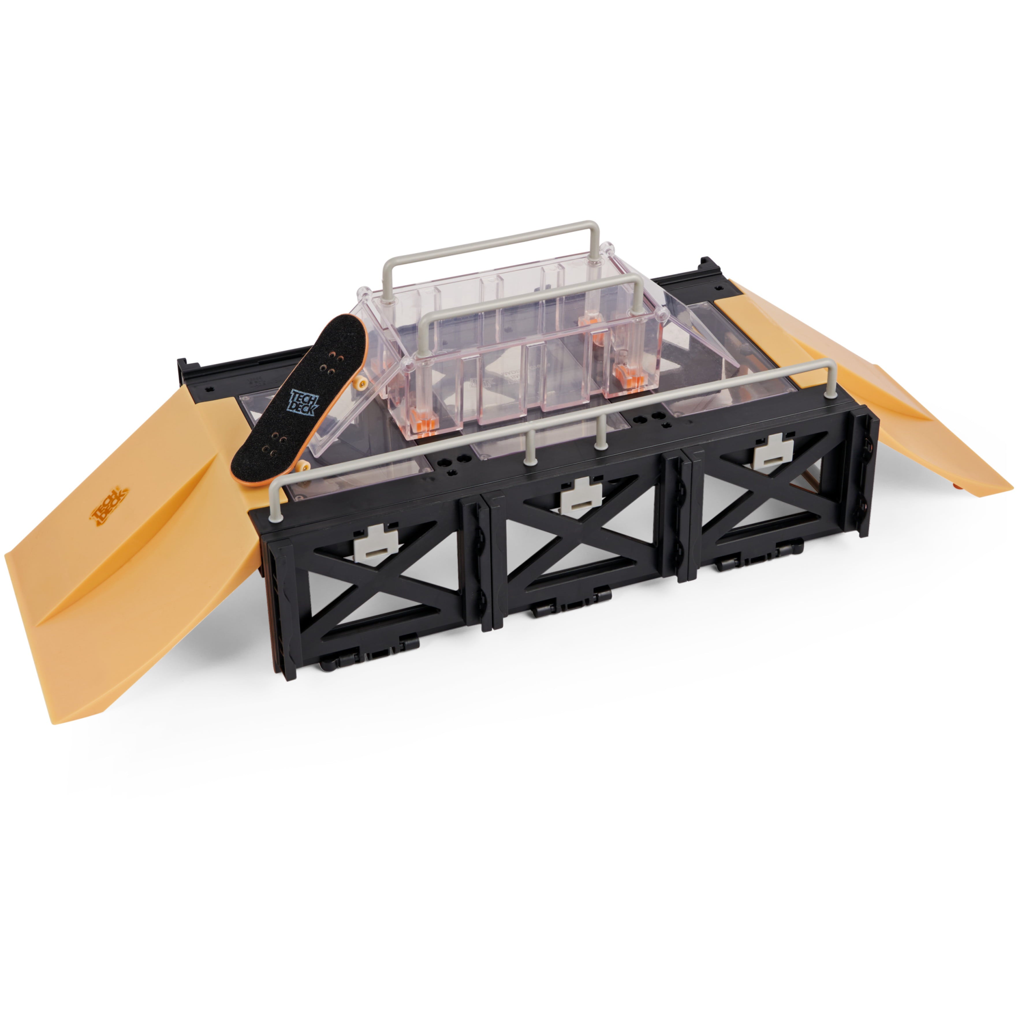Tech Deck， Play and Display Transforming Ramp Set and Carrying Case