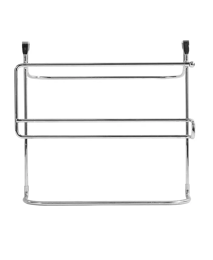 Spectrum Duo Over The Cabinet Towel Bar， Paper Towel Holder Bottle Organizer