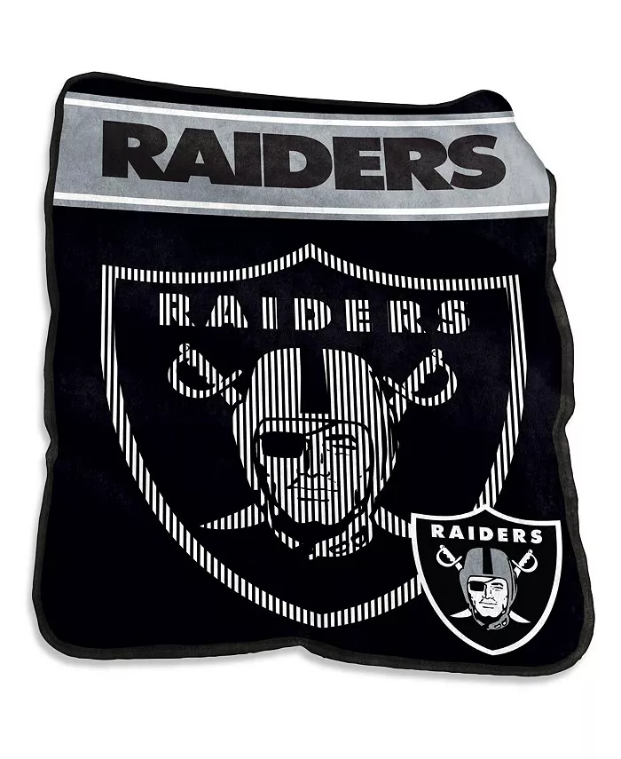 Logo Brands Las Vegas Raiders 60'' x 80'' XL Raschel Plush Throw Blanket