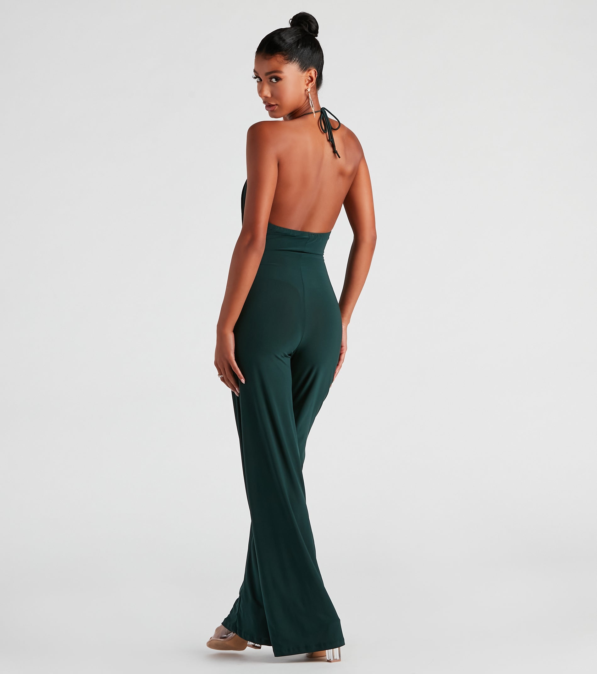 Sleek And Sultry Halter Jumpsuit
