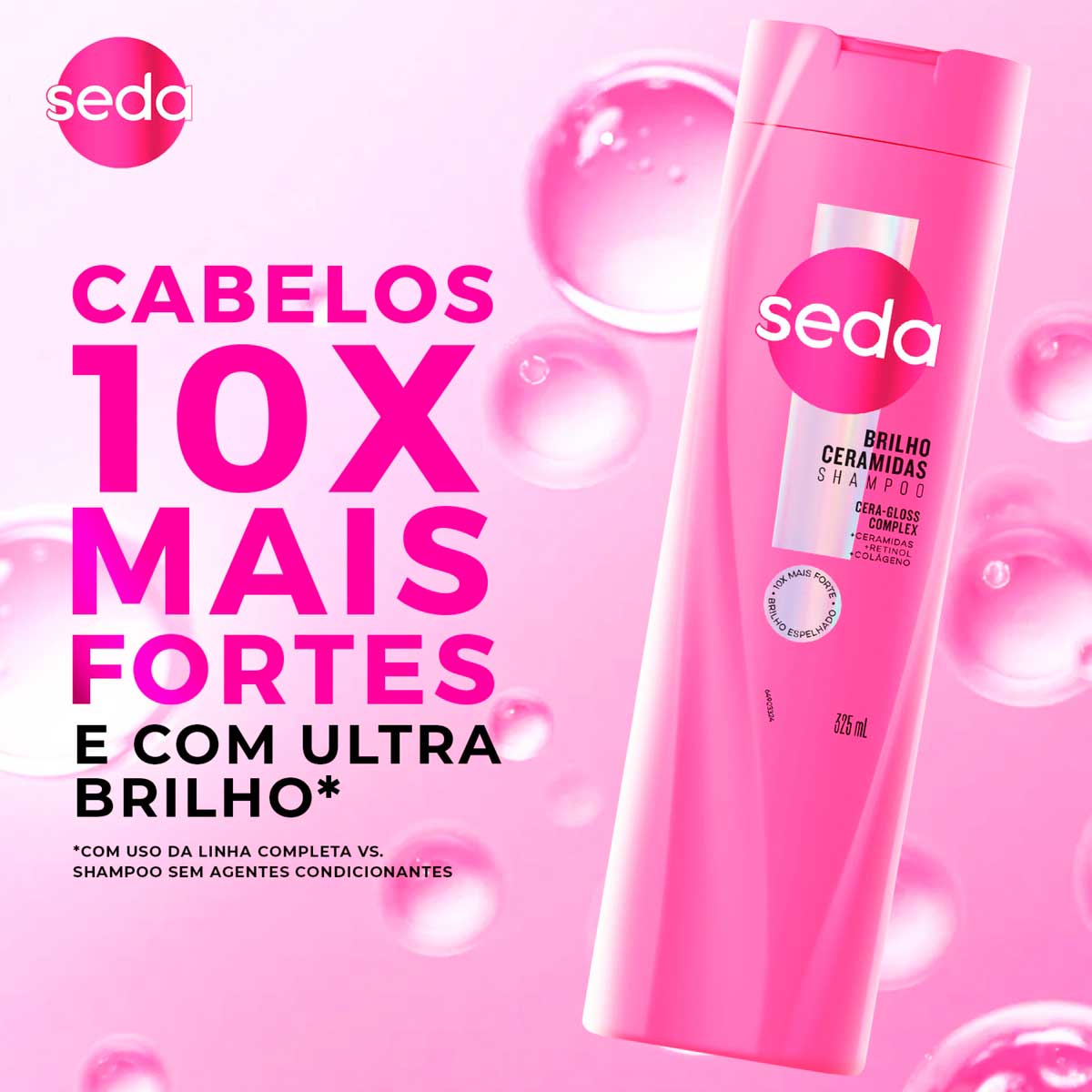 Shampoo Seda Ceramidas Infusao Ativa Retinol e Colageno 325ml