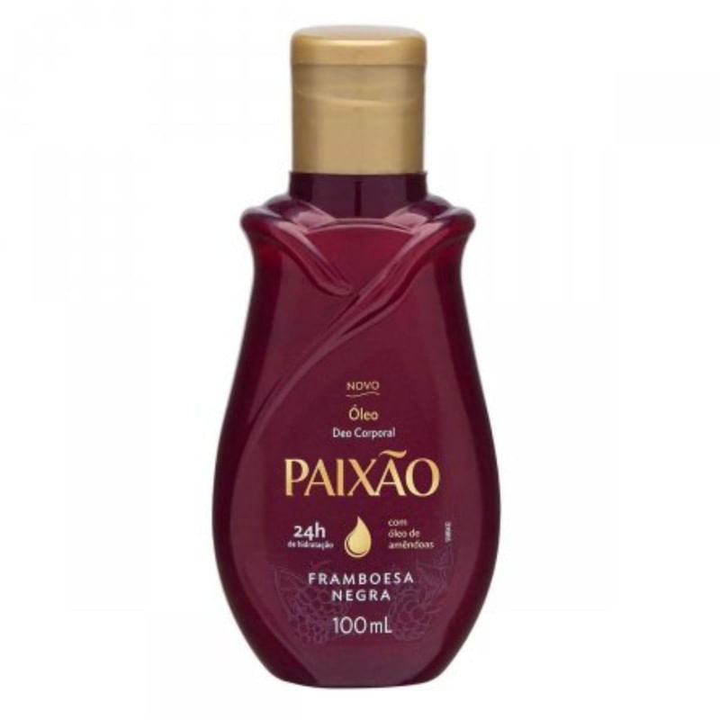 Oleo Corporal Paixao Framboesa Negra com acao desodorante 100ml
