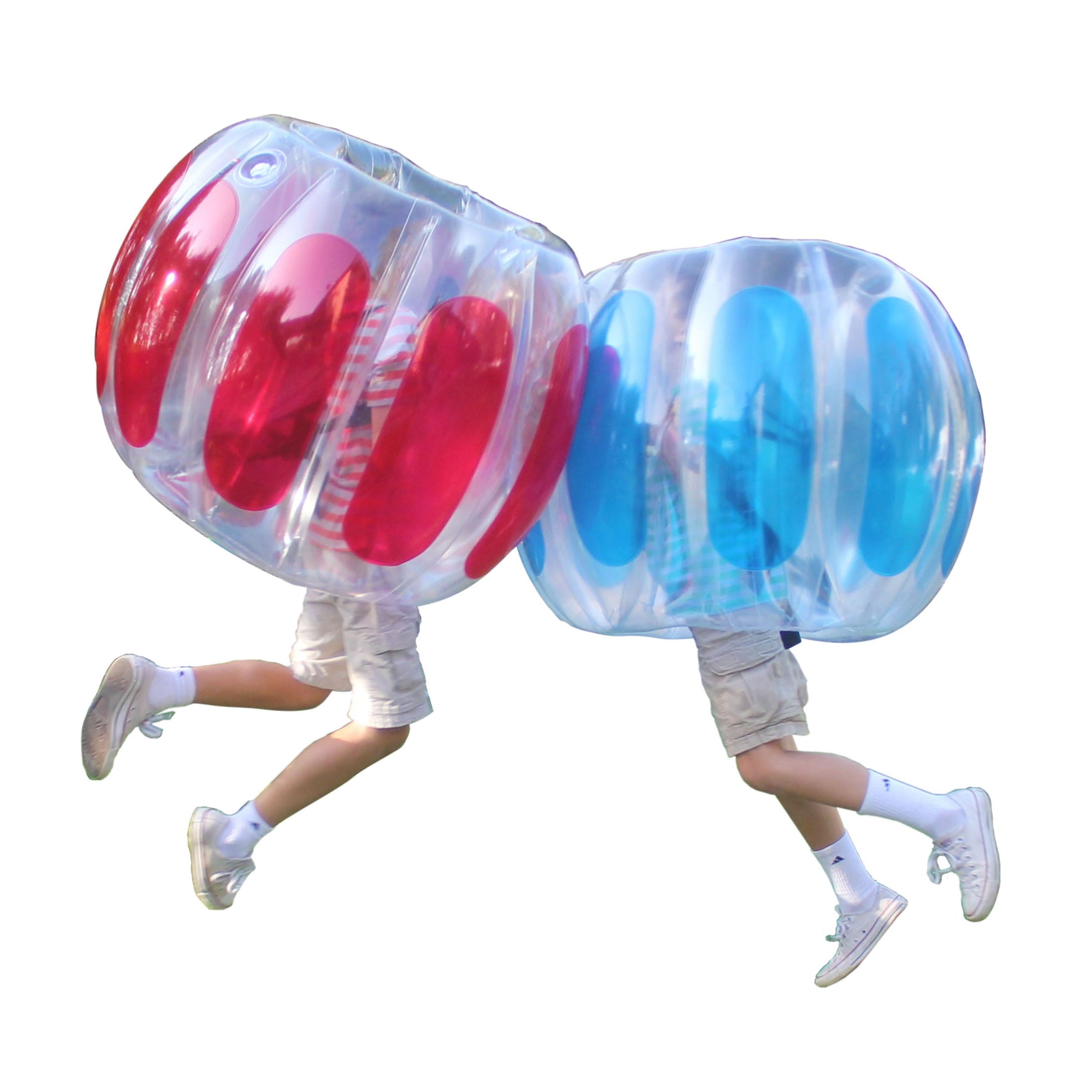 Sportspower Inflatable Thunder Bubble Soccer with Handles for Kids， 2 Pack