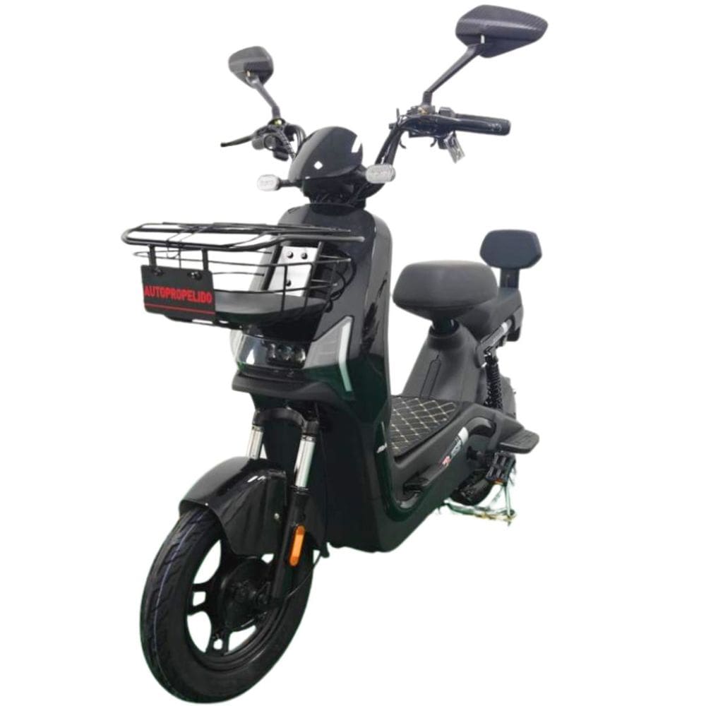 Bicicleta Scooter Elétrica 800W Eko-7 Alarme Entrada USB Duos Preto