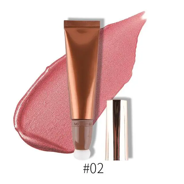 Custom Private Label 6 Shades Highlight Bronzer Stick with Sponge Tip