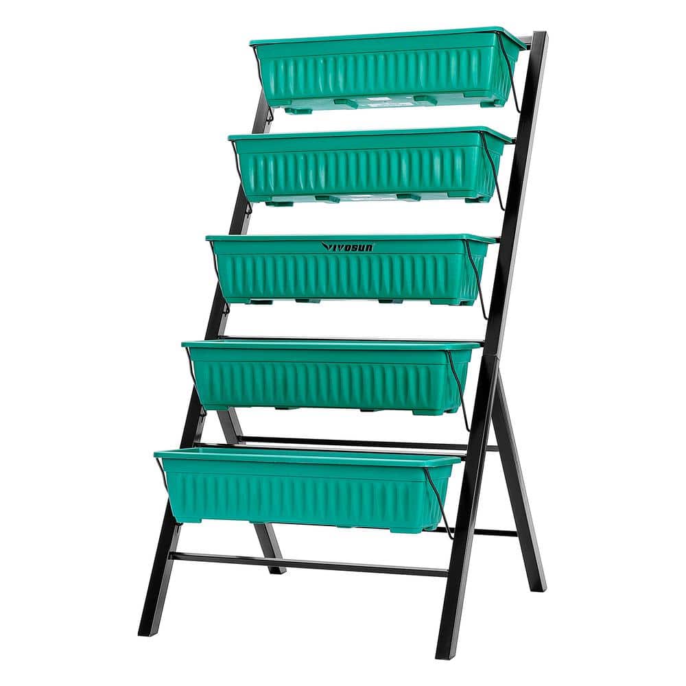 VIVOSUN 4 ft. 5-Tier Vertical Raised Garden Bed X002F5UWMP
