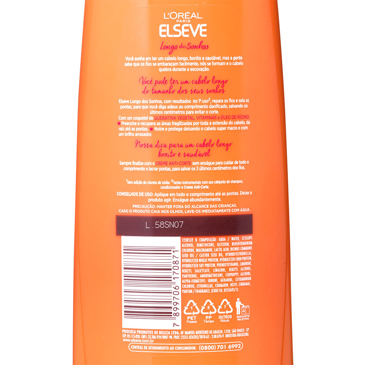 Condicionador Elseve Longo dos Sonhos 400ml
