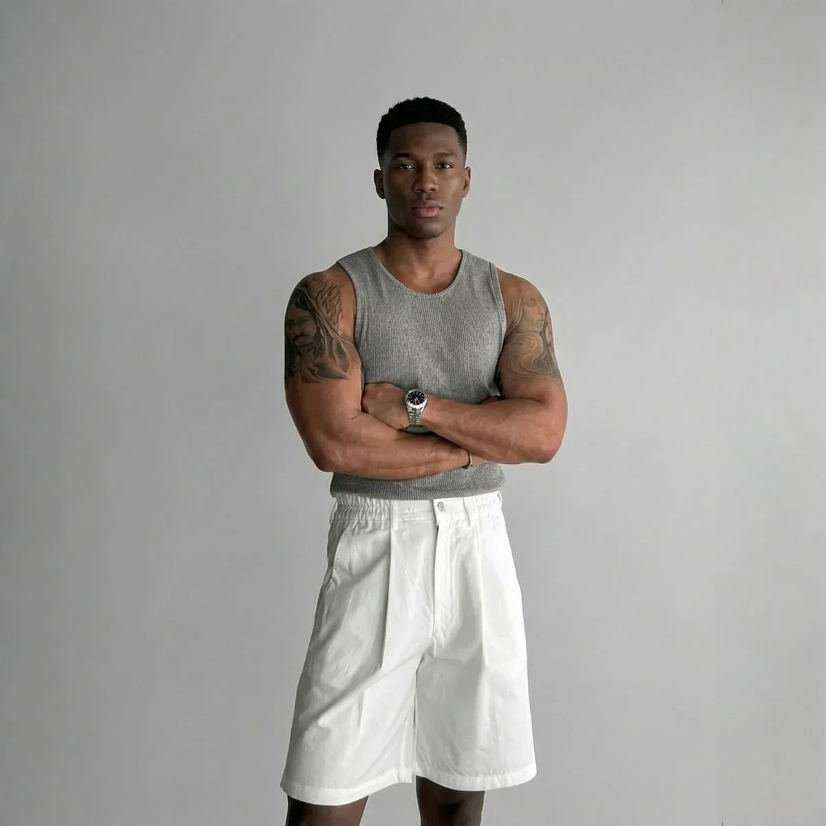 Regata Masculina Leon™ em Malha Premium com Modelagem Anatômica