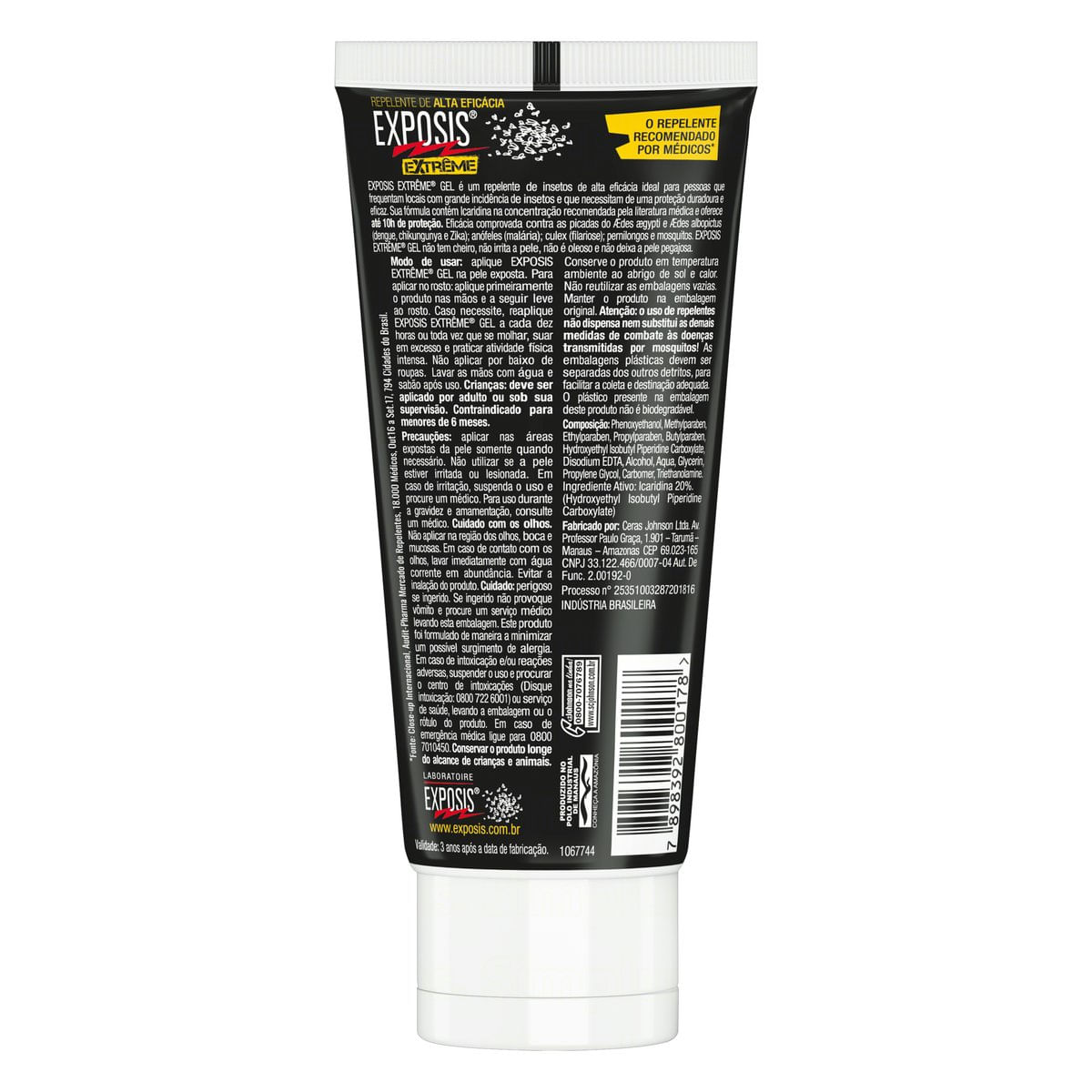 Repelente Gel sem Perfume Exposis Extreme 100 ml