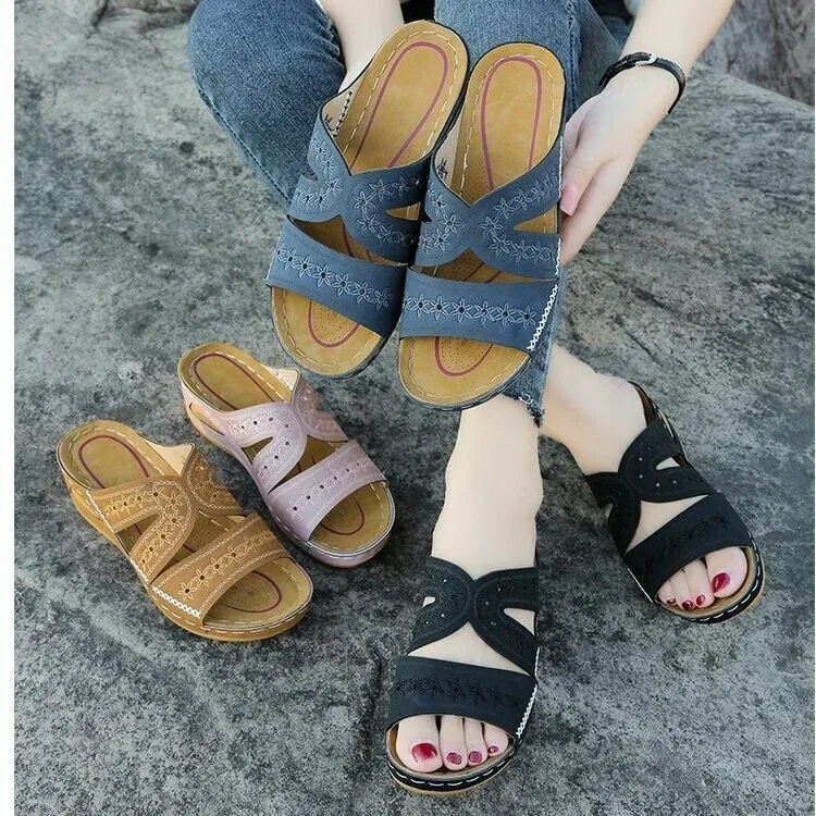 🔥🔥Women Non-slip Sandal Soft Open Toe Large Size Breathable hill