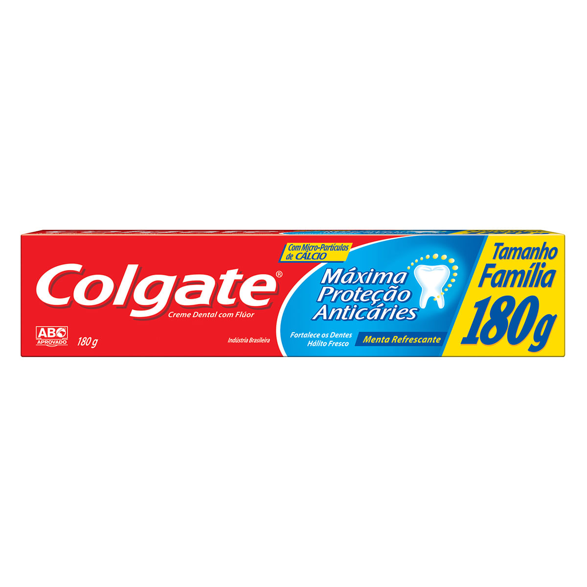 Creme Dental Colgate Maxima Protecao Anticaries Menta Refrescante 180g
