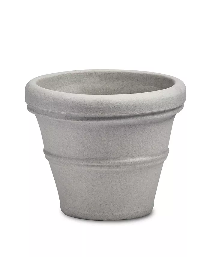Crescent Garden Brunello Classic Planter 14 Inch Weathered Concrete