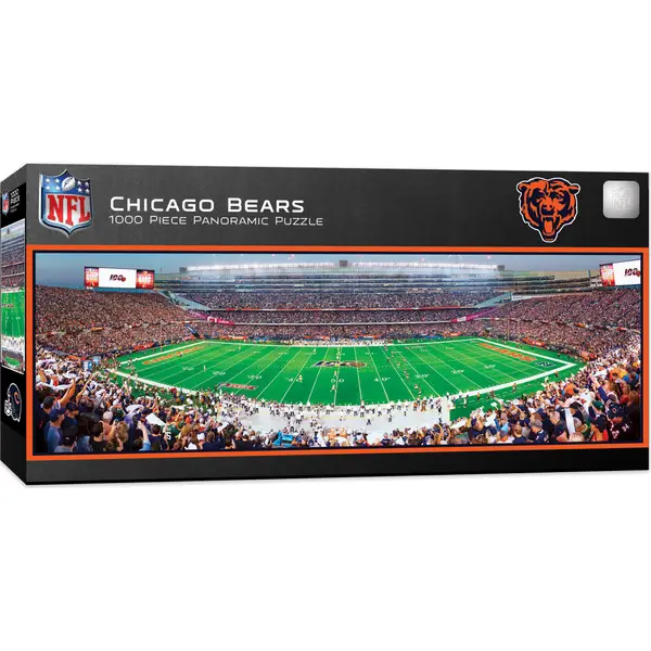 Masterpiece Puzzle 1000-Piece Chicago Bears Panoramic Puzzle 50 Line