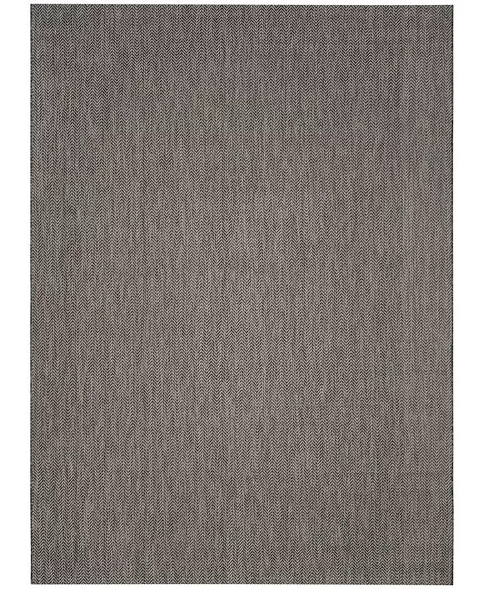 Safavieh Courtyard Black and Beige 9' x 12' Outdoor Area Rug