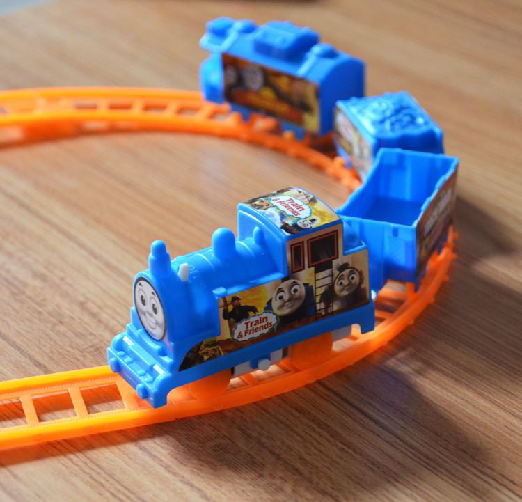ZQC Three Thomas Trains Set for Children Electric Train Track Toy