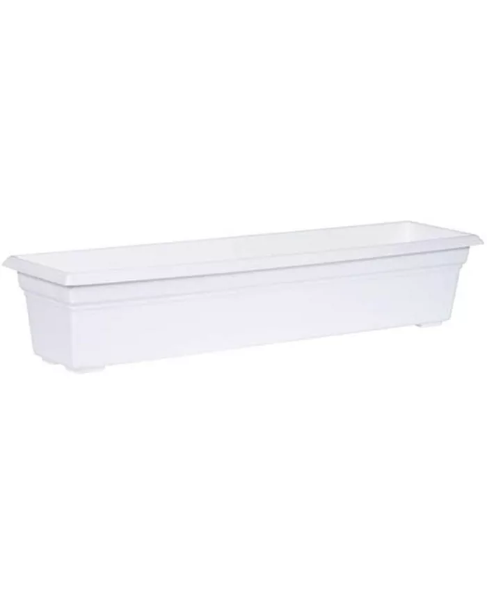 Novelty (#16302) Countryside Flower Box Planter， White - 30