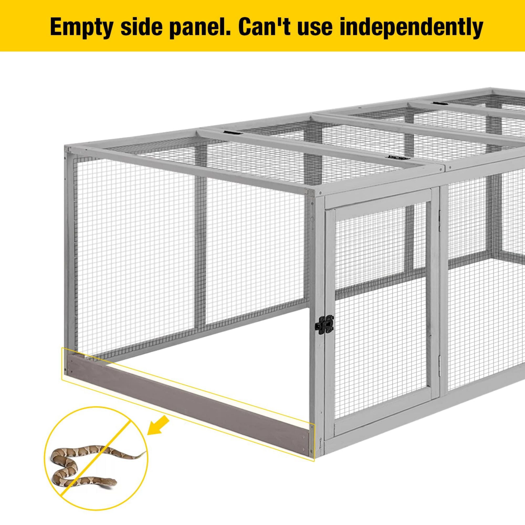 Morgete 20.73 ft² Chicken Coop Extension Chicken Run Large Chicken Pen Rabbit Enclosure Duck House