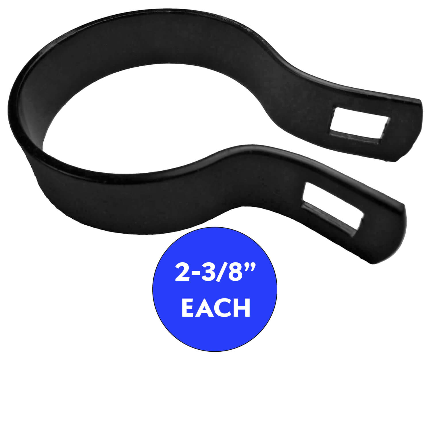 Jake Sales Brand - 2-3/8” Chain Link Brace Band - Black Powder Coated - Each