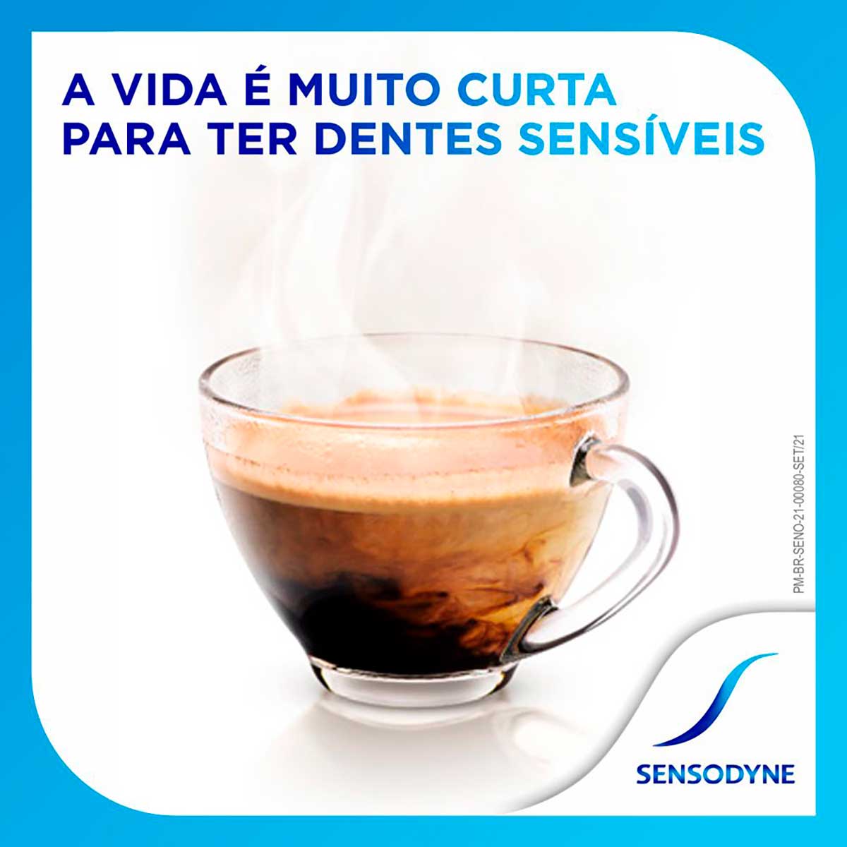 Sensodyne Limpeza Profunda Creme Dental para Sensibilidade nos Dentes 90g