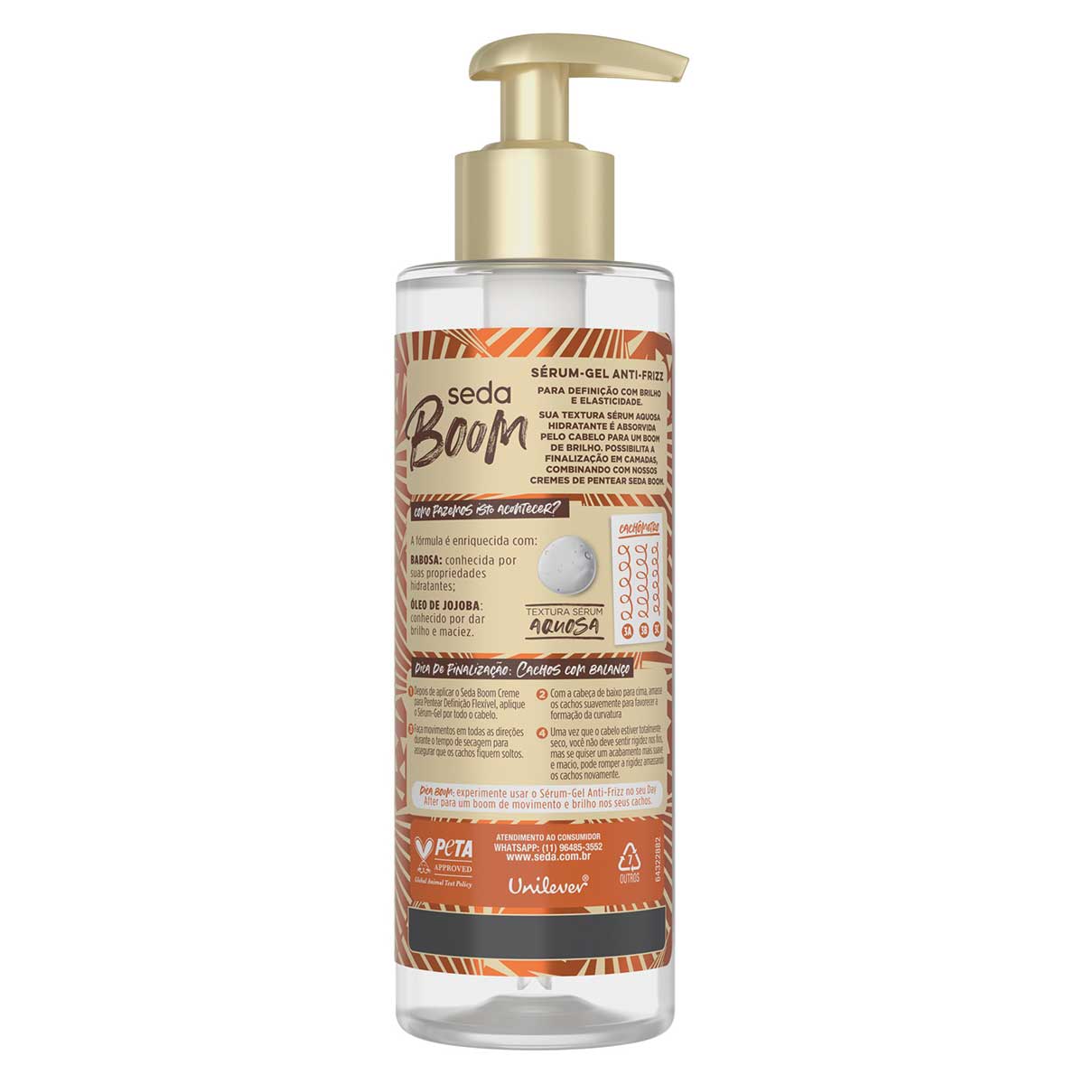 Serum Gel Anti-frizz Seda Boom Definicao Flexivel 200ml