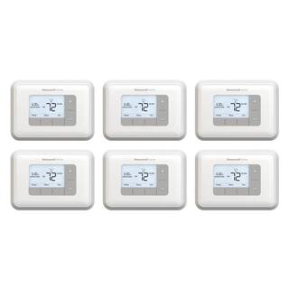 Honeywell Home T3 5-2 Day Programmable Thermostat with 2H2C Multistage Heating and Cooling (6-Pack) RTH6360D026PK