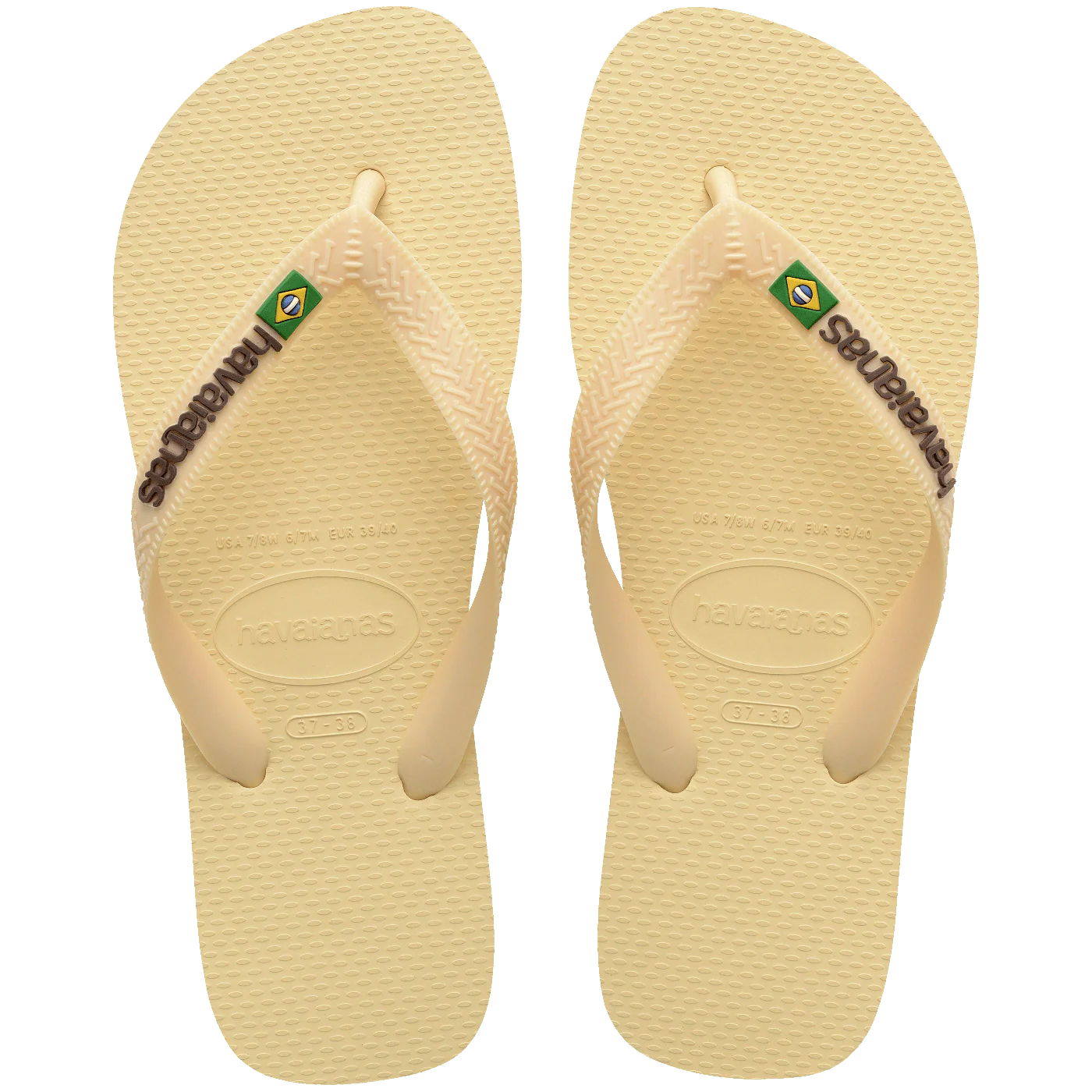 Chinelo Havaianas Brasil Logo Encardida