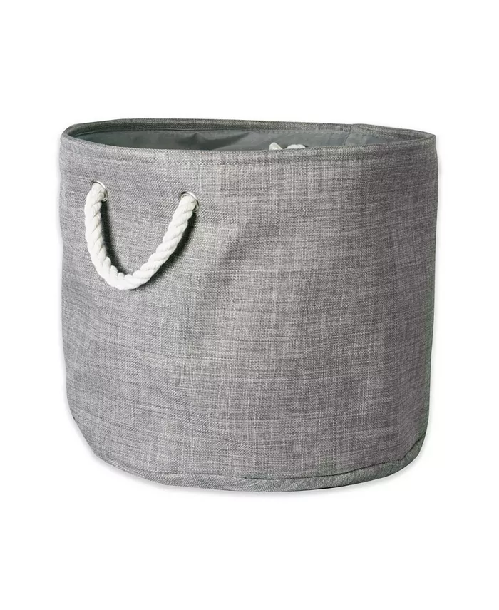 Design Imports Polyester Bin Variegated Round Medium
