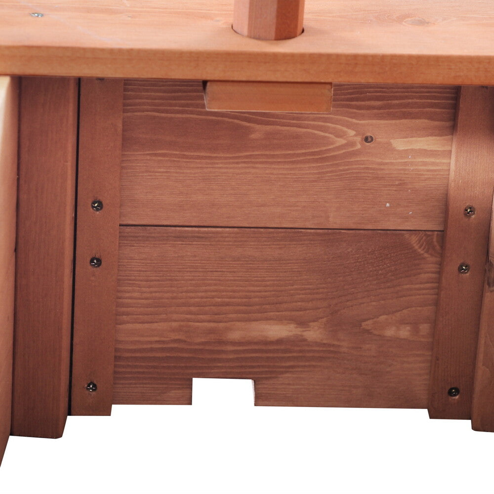 OWSOO Wooden Sandboat Backyard Sandboxes