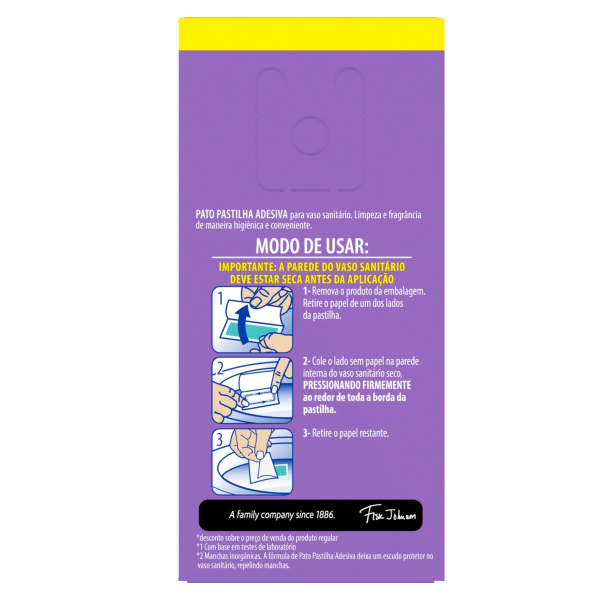 Detergente Sanitario Pastilha Adesiva Lavanda Pato 3 Unidades Oferta Especial