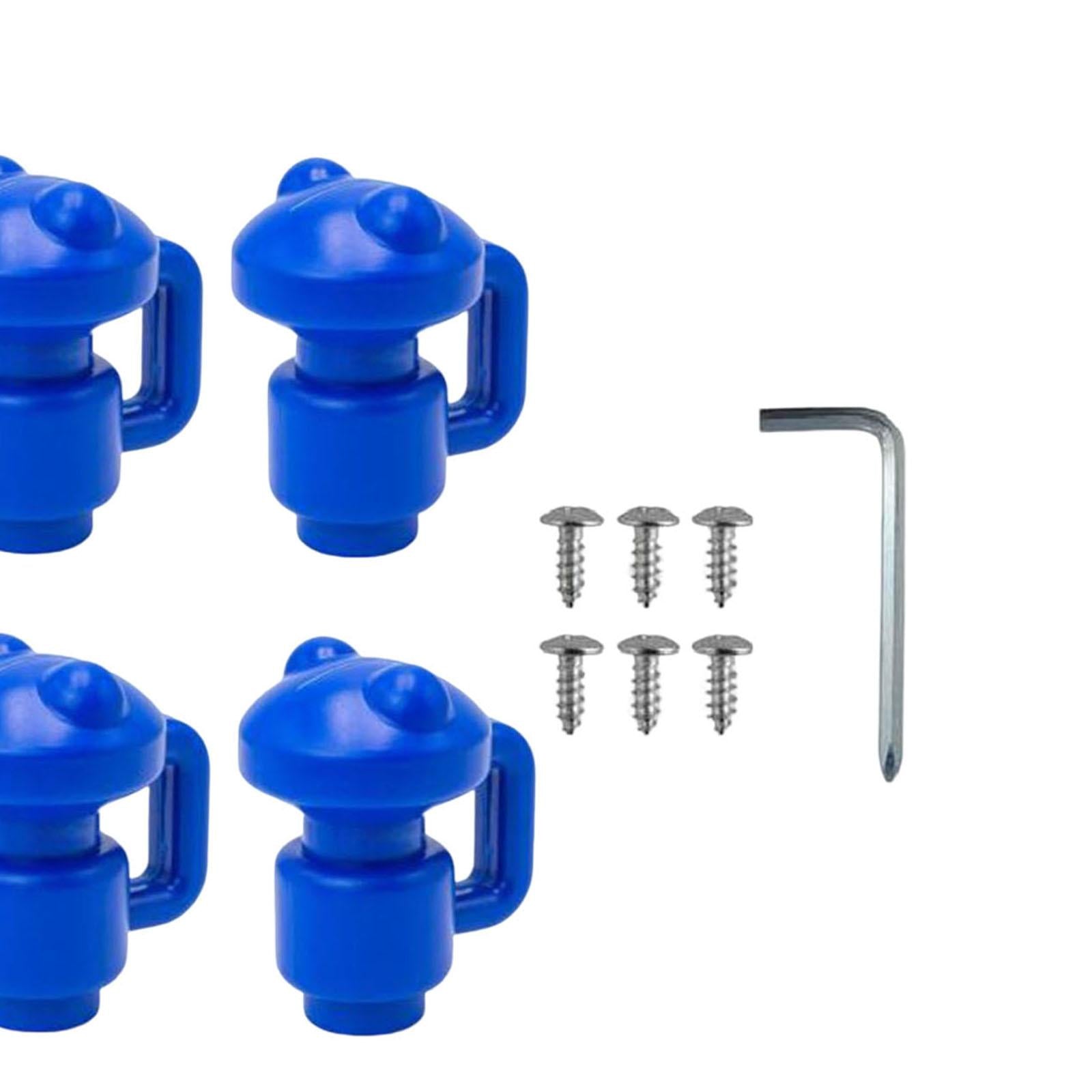 Portable Trampoline Enclosure Pole Cover Durable Replacement Accessories Blue
