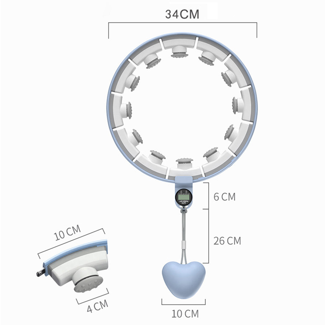 Weight Loss Hoop Non Dropping Exercise Massage Hoop Abdomen Equipment with Ball
