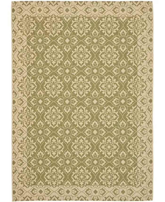 Safavieh Courtyard Green and Creme 2'3