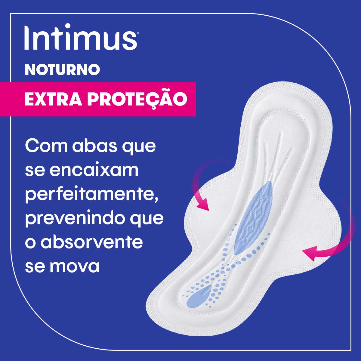 Absorvente Noturno Suave com Abas Intimus 16 Unidades