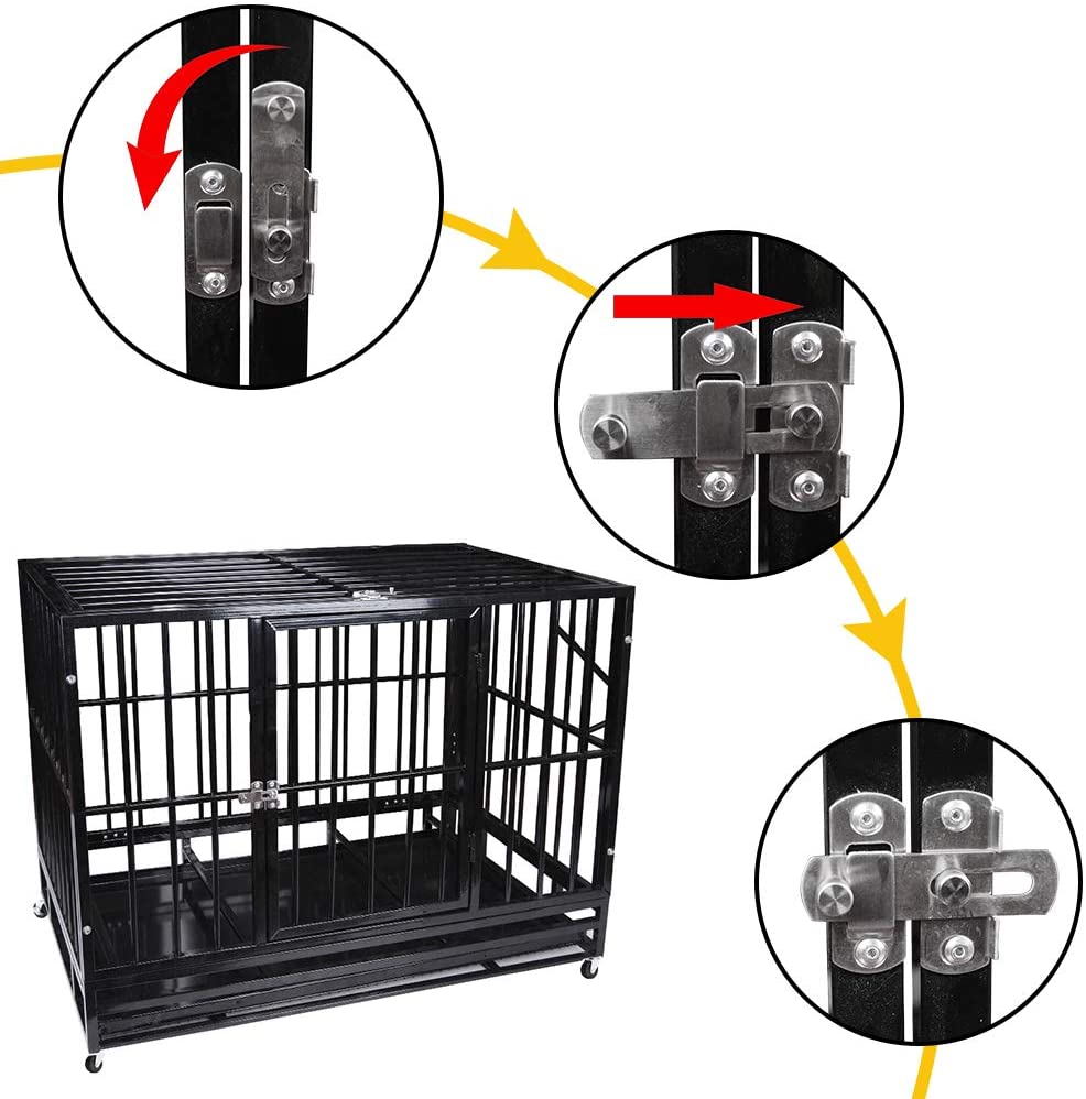 Polar Aurora Pet Dog Cage Heavy Duty Strong Metal Crate Dog