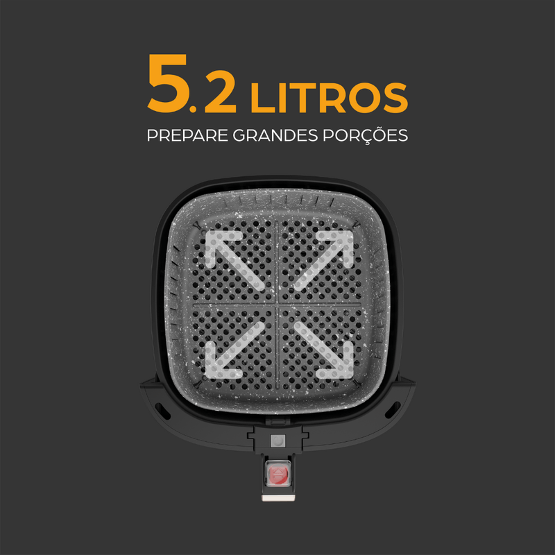 Fritadeira Elétrica WAP Air Fryer Grand Family 5,2L