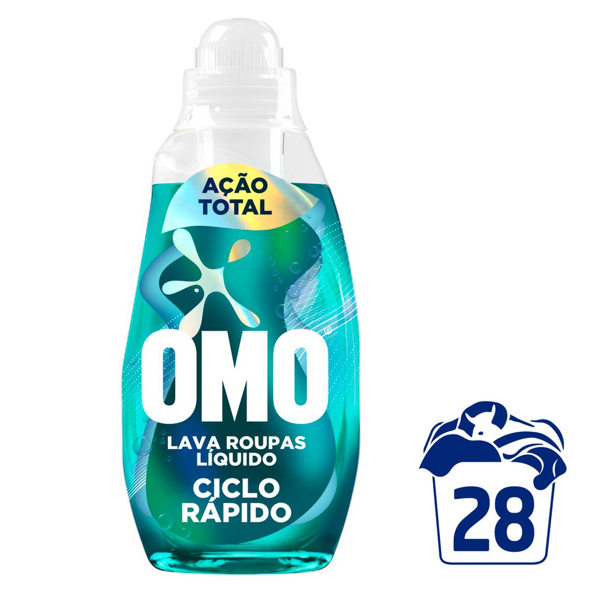 Sabao Liquido Omo Ciclo Rapido Acao Total 1,4L