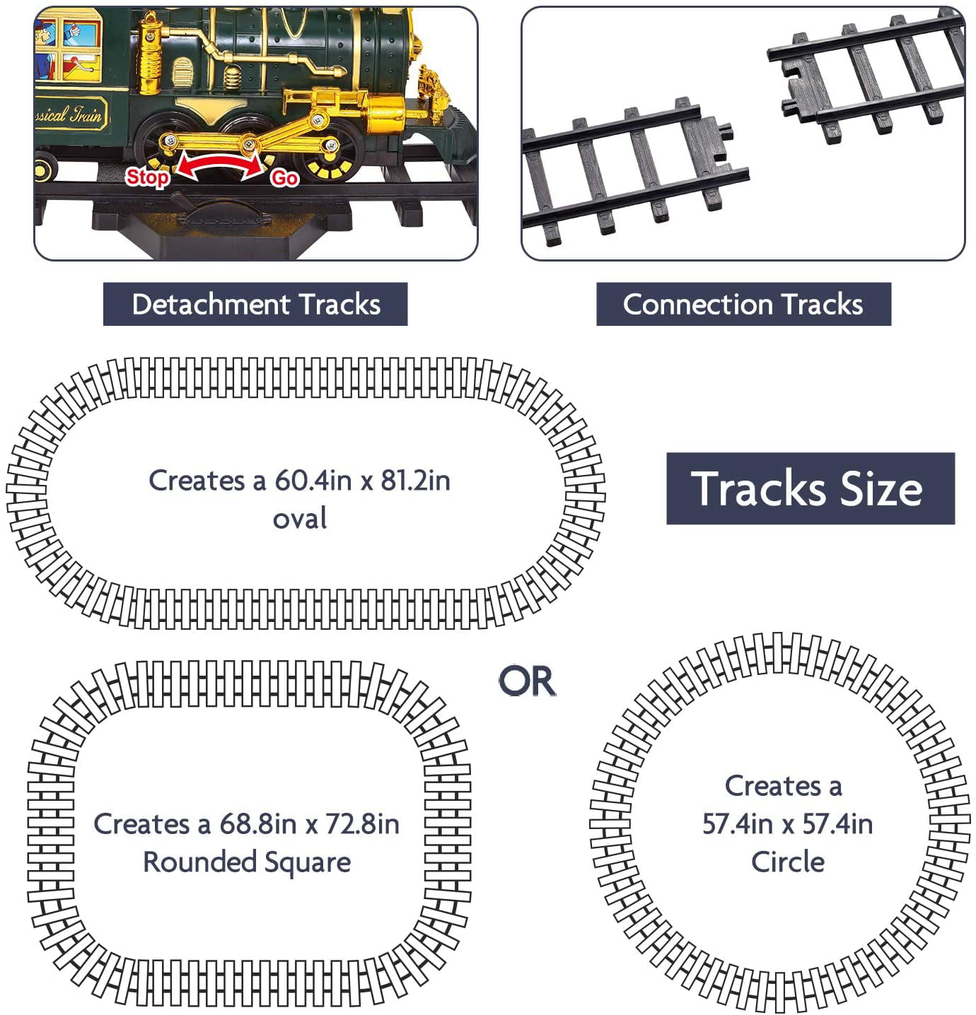 Models Train Set Toy， Large Size Dinosaurs Electric Train Toy with Remote， Lights， Dinosaurs， Steam