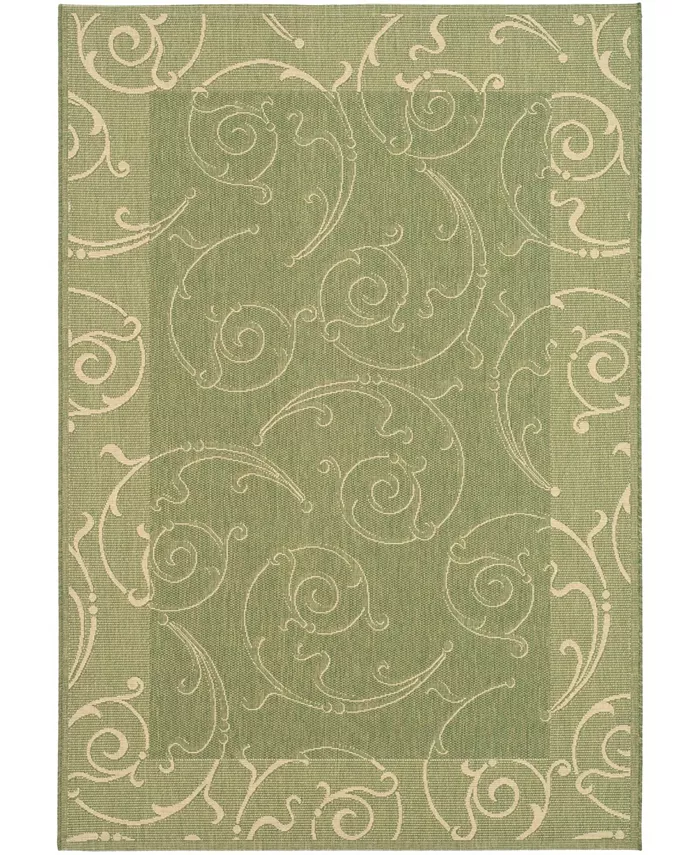 Safavieh Courtyard Olive and Natural 2'7
