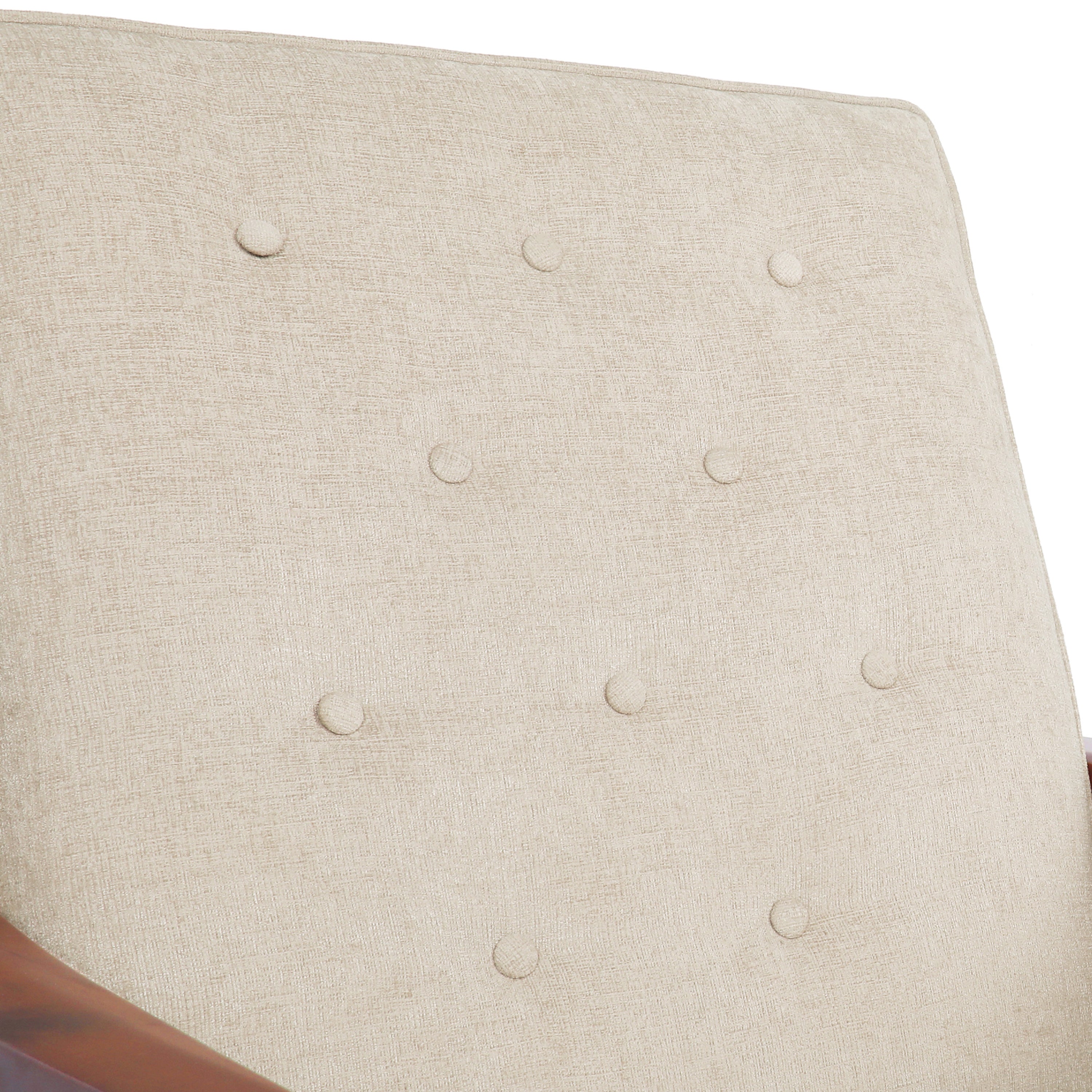 Albatros Mid Century Modern Fabric Tufted Wood Pushback Recliner