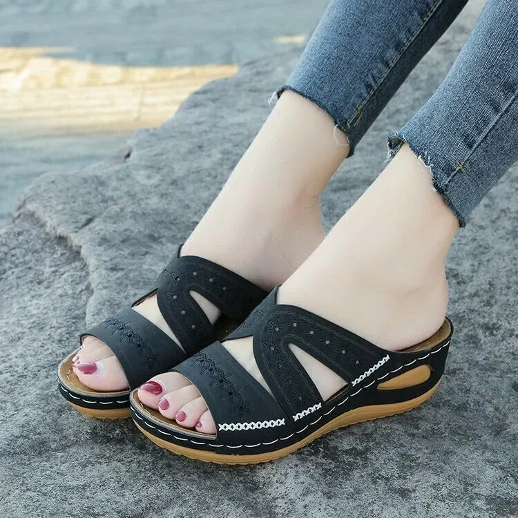 🔥🔥Women Non-slip Sandal Soft Open Toe Large Size Breathable hill