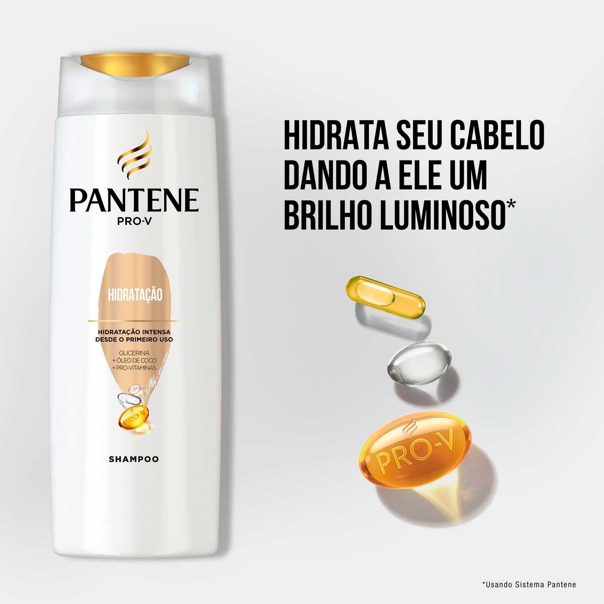 Kit Shampoo 350ml + Condicionador 175ml Pantene Pro-V Hidratacao