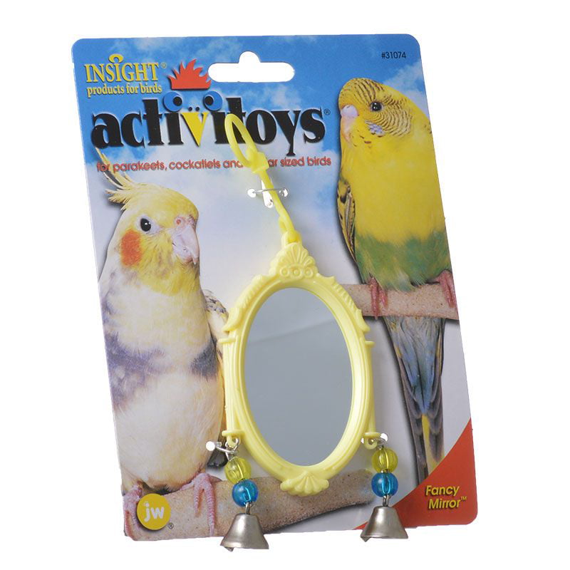 JW Insight Fancy Mirror Bird Toy - Assorted