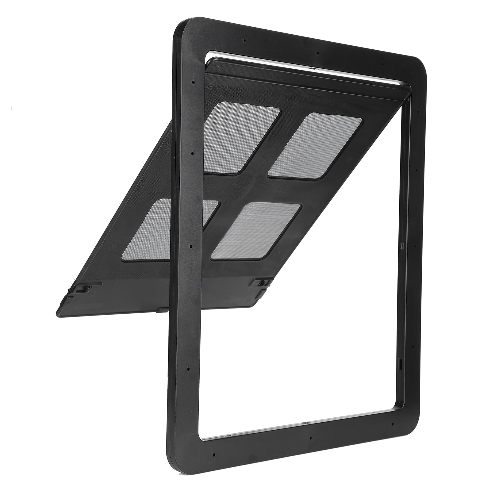 Pet Door， Black Color Small Pet Screen Door， Durable For Dog Cat Pet Supply Black Large