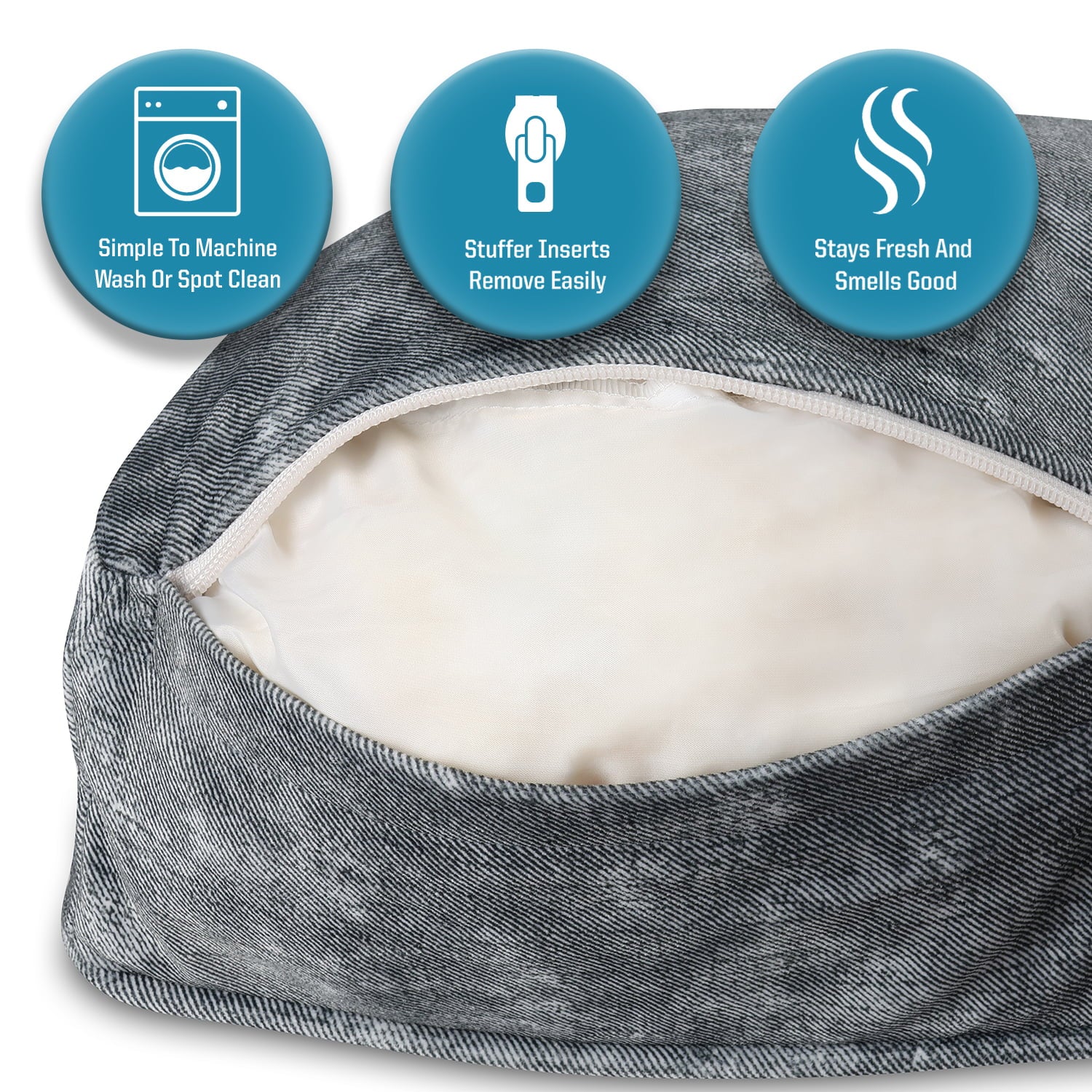 Canine Creations Arlee Pillow Rectangle Pet Dog Bed - Orthopedic Therapeutic - Chew Resistant - Assembled USA - Medium/Large/Extra Large (choose your color)