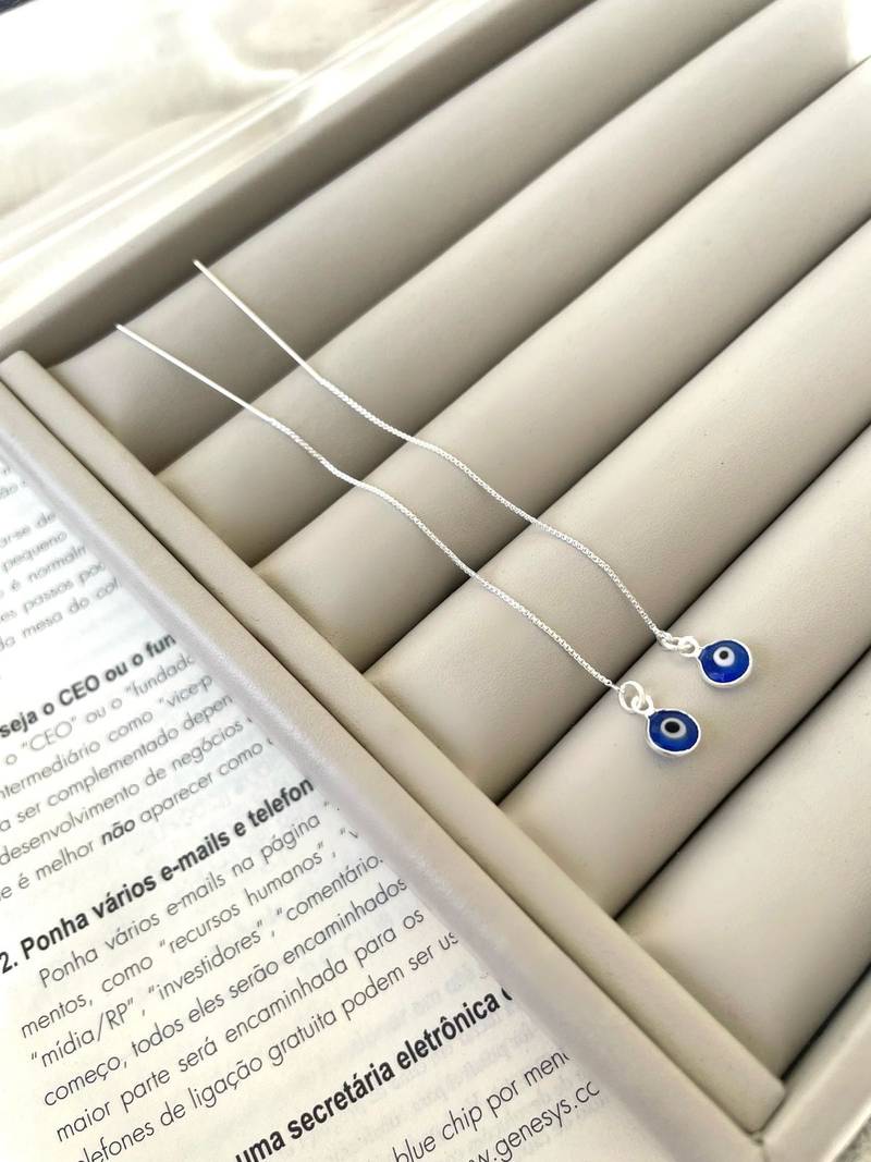 Brinco Longo Olho Grego