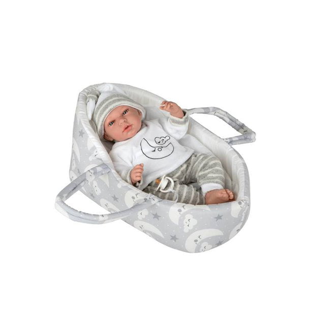 Ann Lauren Dolls Bassinet Baby Doll Playset, 3 Pieces